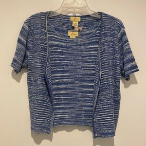 The Limited Deadstock Vintage Blue White Twin Set Mint NWT